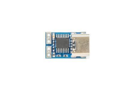 USB-C PD trigger module isolated on white background
