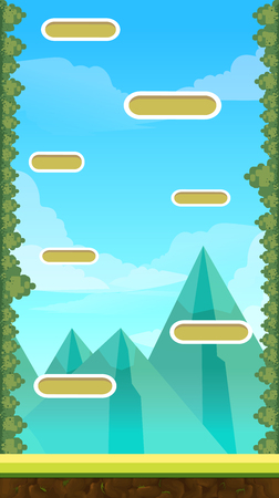 Jump Game User Interface Design For Tabletの写真素材