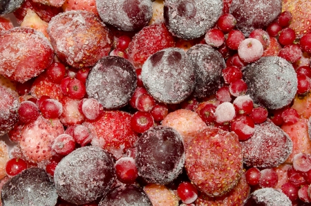 frozen fruit, frozen a fruit , red fruitの写真素材