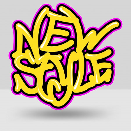 Youth Culture, Urban Scene, graffiti , Isolated On Whiteのイラスト素材