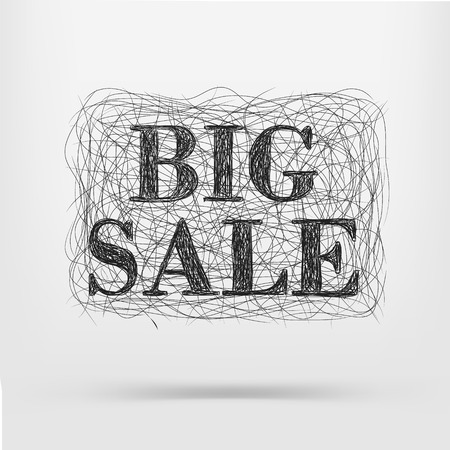 big sale textのイラスト素材