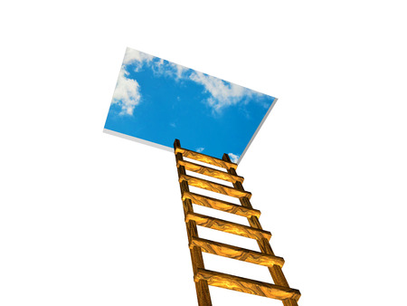 Stairs to the skyの写真素材