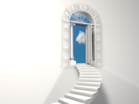 Paradise staircase.の写真素材