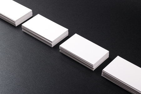 Photo of business cards. Template for branding identity. For graphic designers presentations and portfoliosの写真素材