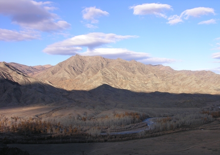 Valley of the river.の写真素材