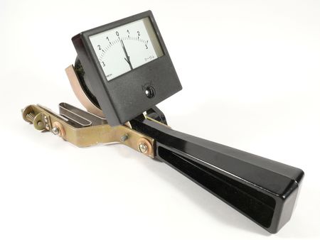 The voltmeter for the accumulatorの写真素材