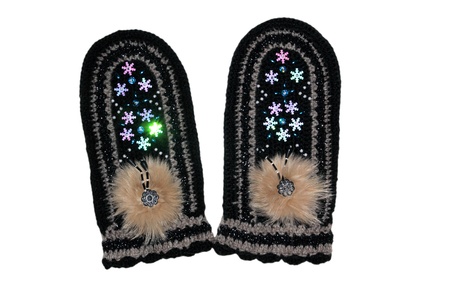 Woollen mittensの写真素材