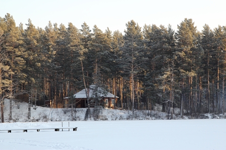 The wooden houseの写真素材