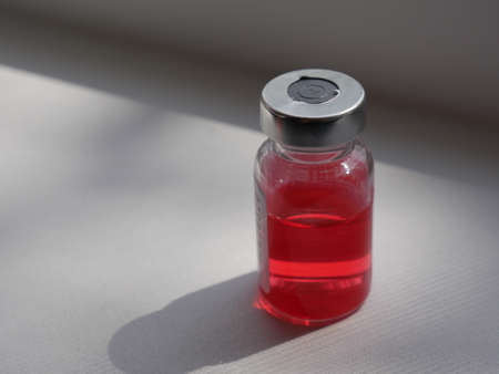 bottle of medicine close upの写真素材