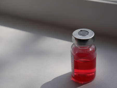 bottle of medicine close upの写真素材