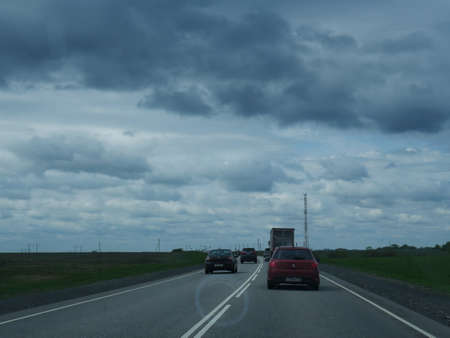 cars on the highway. Road.の写真素材