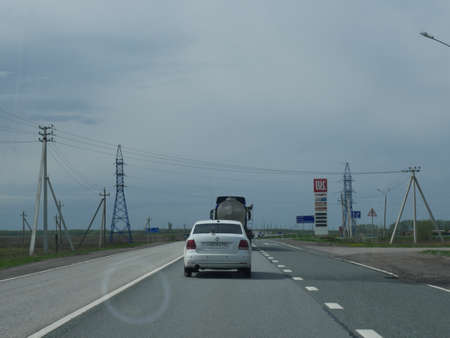 cars on the highway. Road.の写真素材