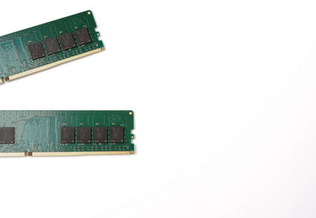 Moscow, Russia - march 3 2021: 16 GB RAM bar on a white background with space for textのeditorial素材