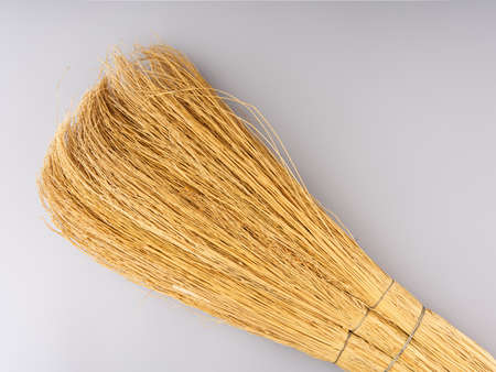 A broom for cleaning from natural products. Top viewの写真素材