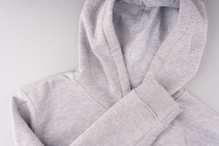 Concept dont say anything. Sweatshirt with a sleeve in the face area