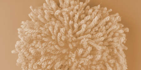 The texture of artificial hair in a gray color tone. Closeupの写真素材