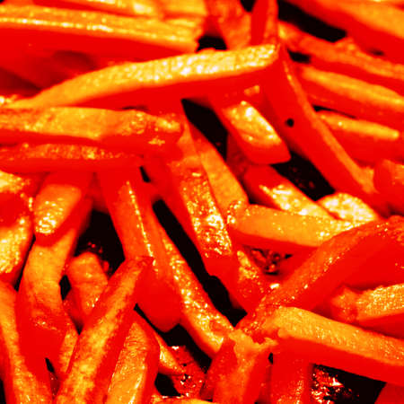 A texture made of pieces of fiery color. Closeupの写真素材
