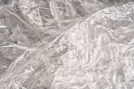 The texture of the packaging film closeupの写真素材