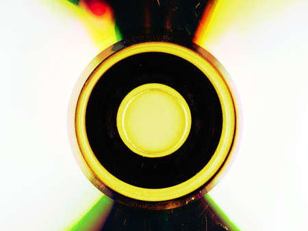 The texture of the CD in unusual psychedelic colors. Closeupの写真素材
