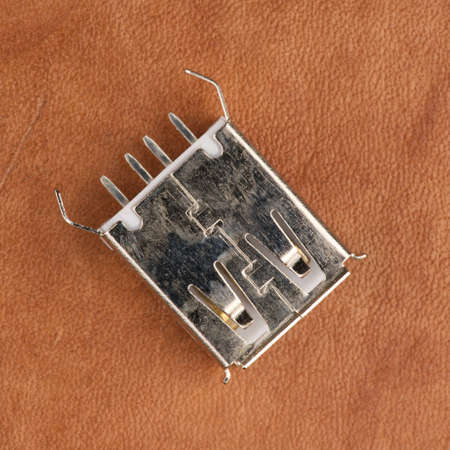 USB input for the computer. A separate device. Closeupの写真素材