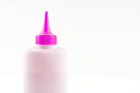 A tube of lubricant on a white background. Space for text.の写真素材
