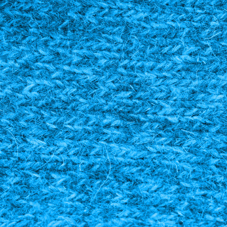 The texture of the blue color of the fabric. Closeupの写真素材