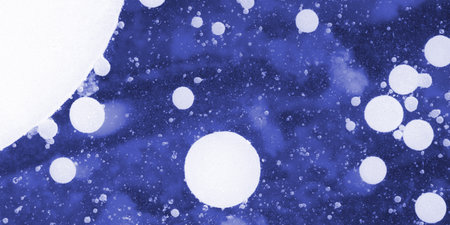 Abstract blue texture with white spots. Closeupの写真素材