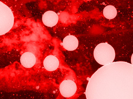 Abstract red texture with spots. Closeupの写真素材