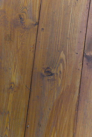 The texture of the wooden floor is varnished. view from above. vertical snapshot.の写真素材