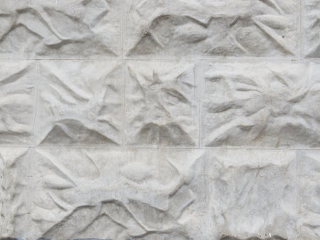 Abstract volumetric texture of gray color. The wall of the house. close.の写真素材