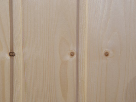 The texture of the wall made of wooden boards. Close up.の写真素材