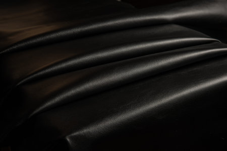 dark leather texture background close up macro