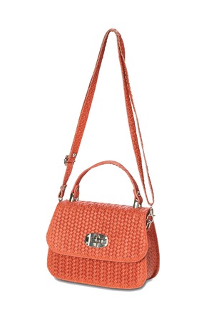 Women's handbag on a white backgroundの写真素材