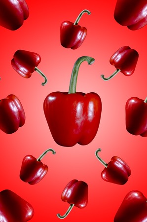 red peppers backgroundの写真素材