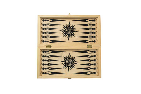 Backgammon on a white background