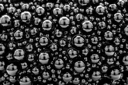 The texture of the black pearlの写真素材