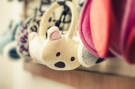 earmuffs teddy-bearの写真素材