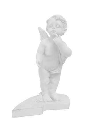 Christmas angel isolated on a whiteの写真素材