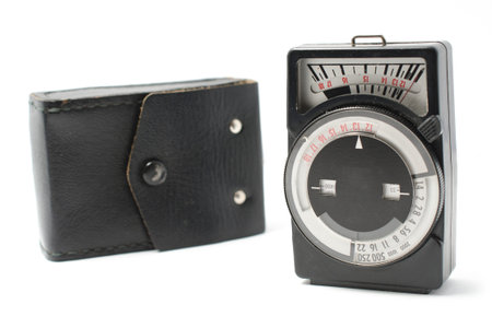 old handheld exposure meter