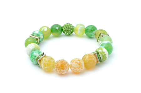 colored bracelet isolatedの写真素材