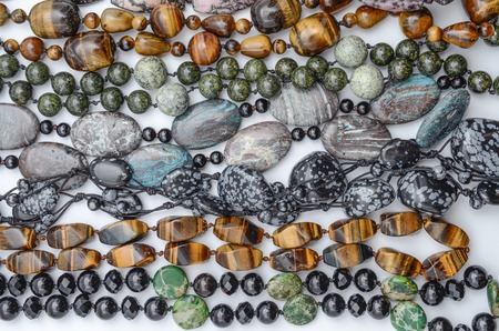 texture of color beadsの写真素材