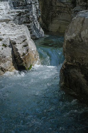 River between rocks, mountain river