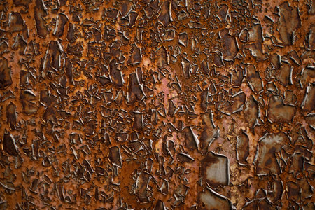 rusty background with peeling paint