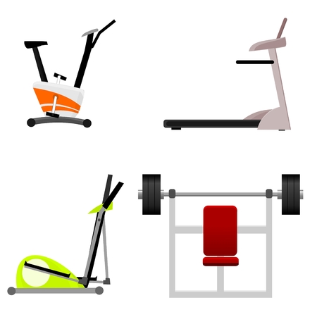 Collection of trainers iconsのイラスト素材