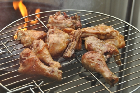 Great grilled broiler legs ready to eatの写真素材