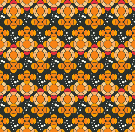 Seamless pattern with fish, Fabric design. black backgroundのイラスト素材