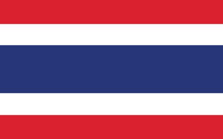 Thailand flag template, vector symbol design, color blue, red and whiteのイラスト素材
