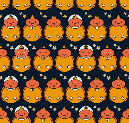 chinese symbol of new year. Week starts on monday. Vector illustration.のイラスト素材
