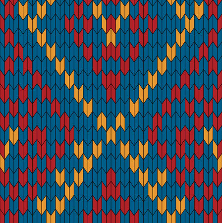 Seamless geometric pattern. red blue yellow patternのイラスト素材