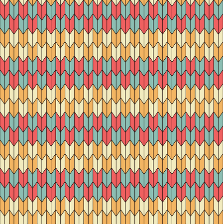 Seamless geometric pattern. green yellow red cream patternのイラスト素材